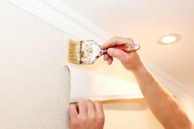 Pose de papier peint à Langoëlan — revêtements muraux et toiles de verre